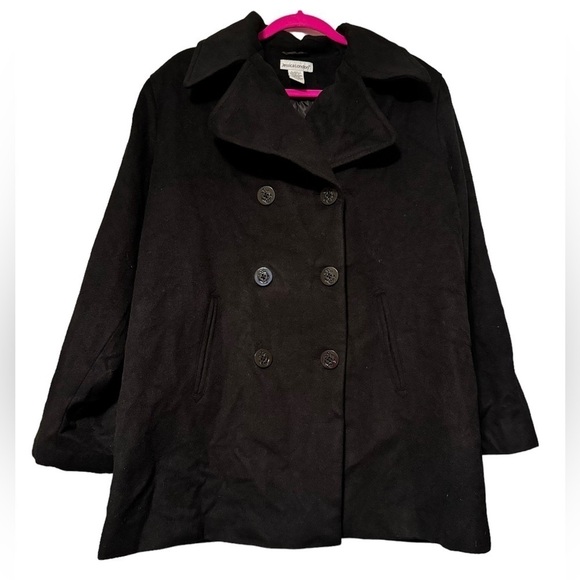 Jessica London Wool Blend Peacoat Size 14 - Picture 4 of 9